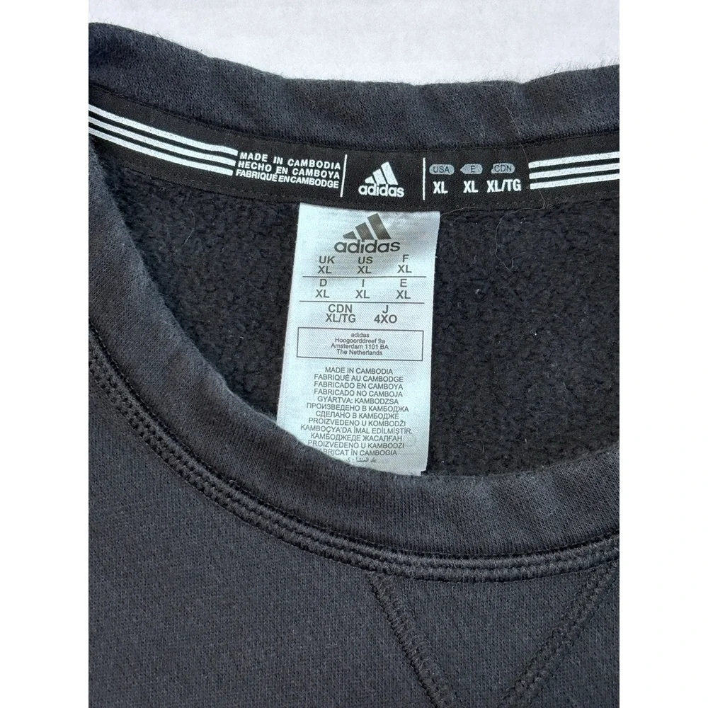 Adidas Louisiana Ragin Cajuns Assist Club Crewneck Sweatshirt XL Black‎ NCAA